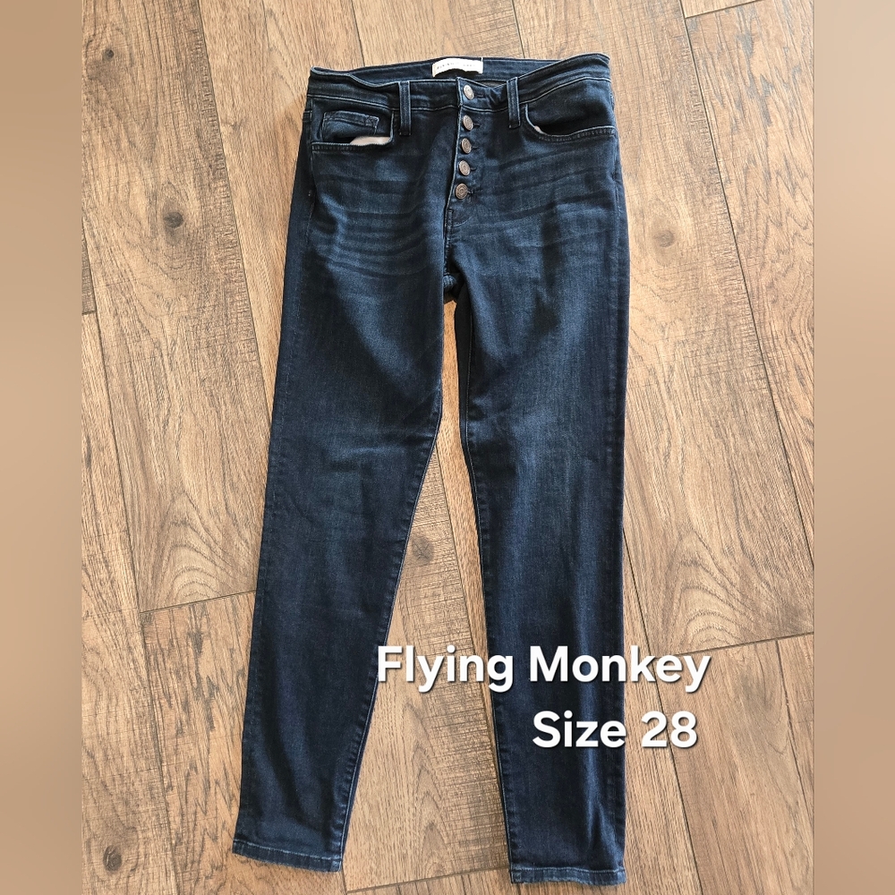 Flying Monkey Women's Deep Indigo Skinny Jeans
